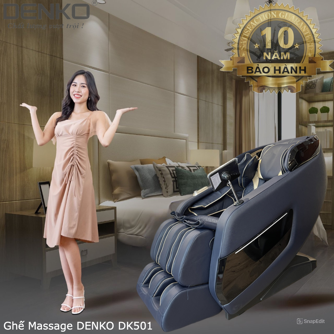 Ghế massage toàn thân 5D Denko DK501